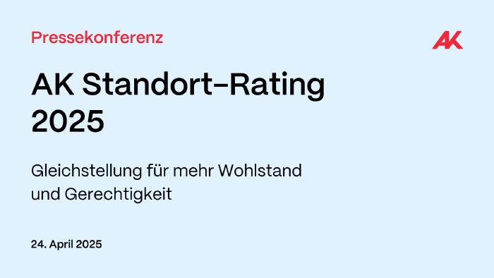 © AK Vorarlberg AK Standort-Rating 2025