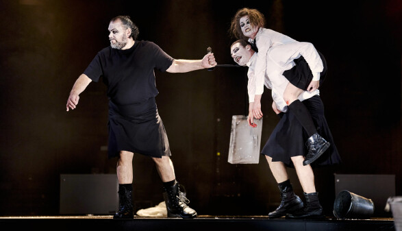 Macbeth Szene auf der Bühne