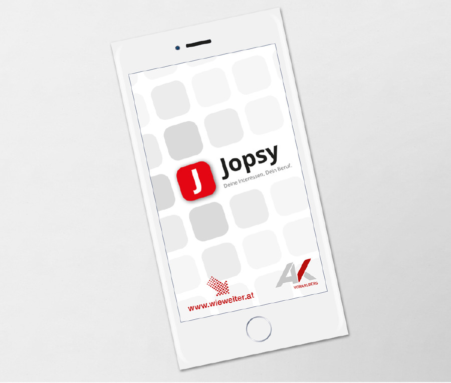 Jopsy - Folder zur App © AK Oberösterreich