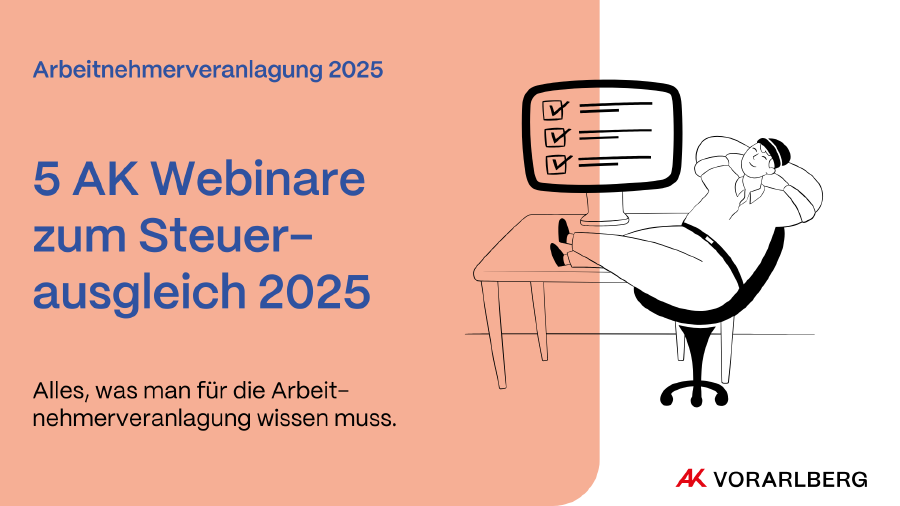 5 AK Webinare zum Steuerausgleich 2025