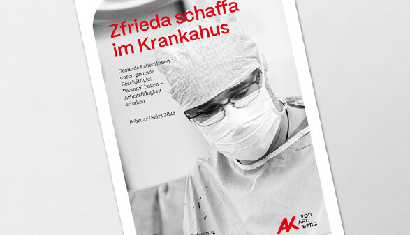 Cover der Studie "Zfrieda schaffa im Krankahus"