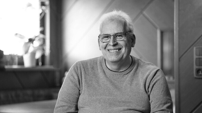 Schwarz-weiß-Porträt von Günter Taucher