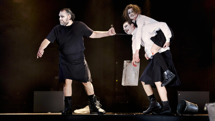 Macbeth Szene auf der Bühne