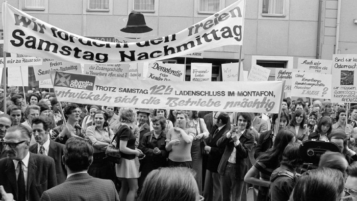 Ladenschlussdemo in Bregenz, 3. Mai 1973