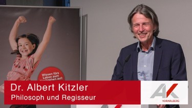 Albert Kitzler bei Wissen fürs Leben 2022 © AK Vorarlberg