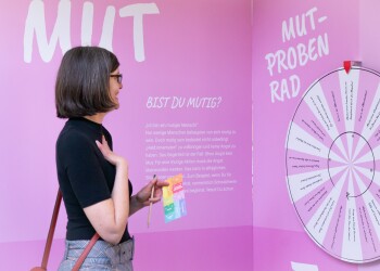 Station der Ausstellung Demokratie