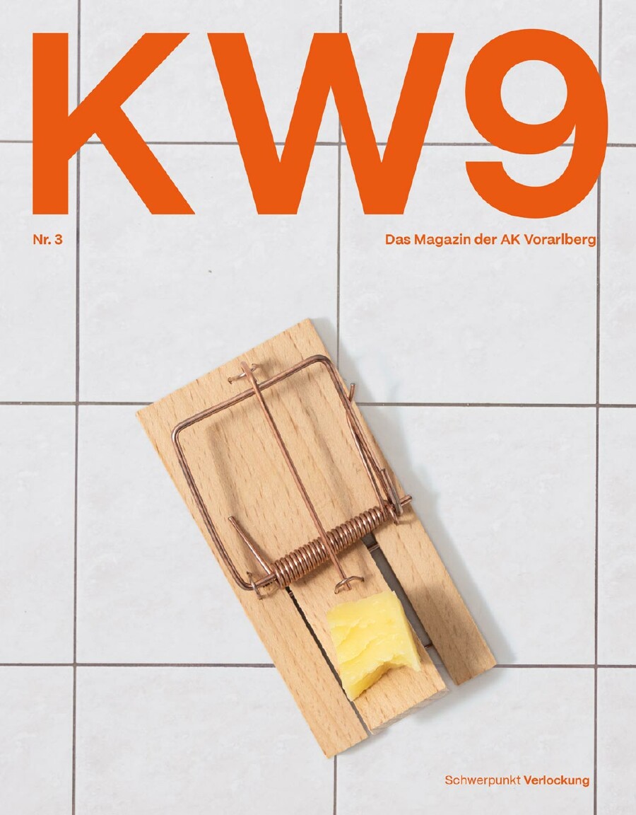 KW9 Ausgabe 2 Titelseite; Text: Thema: Verlockung