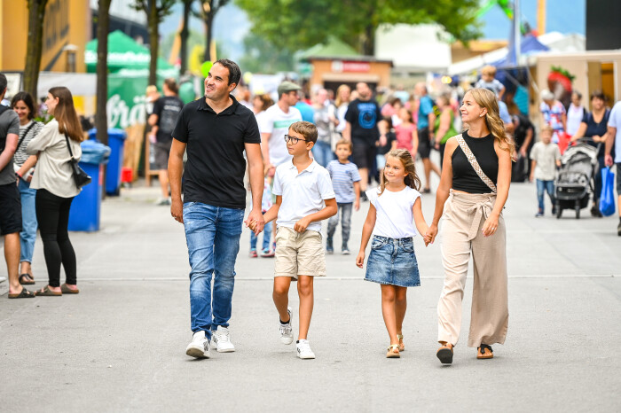 Familie auf der Messe in Dornbirn