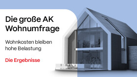 Die große AK Wohnumfrage: Wohnkosten bleiben hohe Belastung