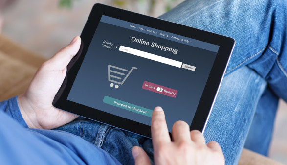 Online-Shopping per Tablet