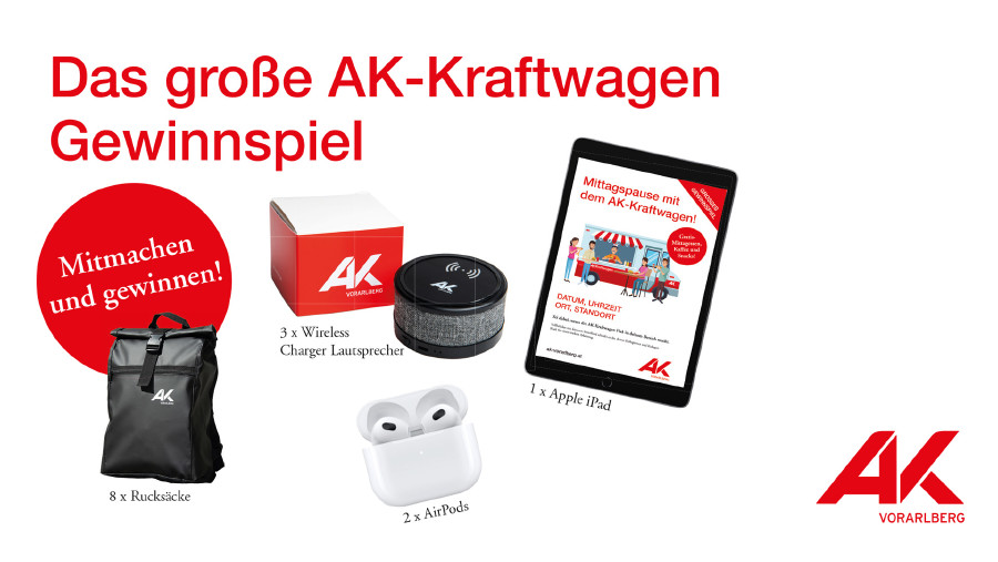 AK-Kraftwagen Gewinnspiel © AK Vorarlberg