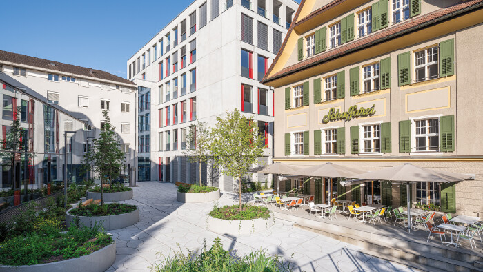 AK Quartier mit Schaffarei