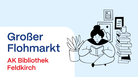 © AK Vbg. Großer Flohmarkt mit Illustration