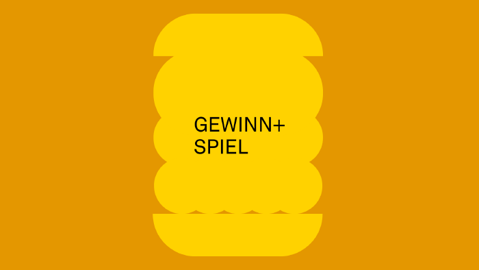 Illustration eines Burgers; Text: GEWINN+SPIEL
