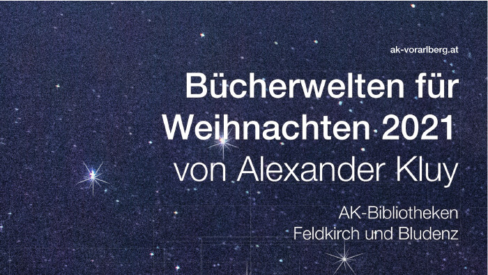 Lesetipps von Alexander Kluy © Mohwet, stock.adobe.com Bücherwelten für Weihnachten auf Sternenhintergrund © Mohwet, stock.adobe.com