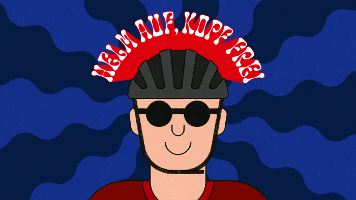 Sujet "Helm auf, Kopf frei!"