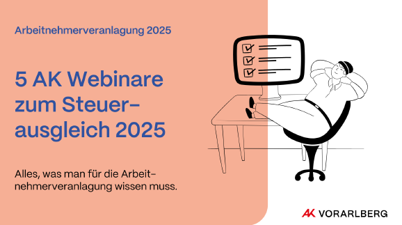 5 AK Webinare zum Steuerausgleich 2025