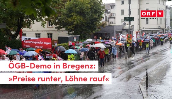 ÖGB Demonstration in Bregenz © ORF Vorarlberg