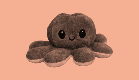 Oktopus Pl&uuml;schfigur