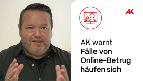 AK Konsumentenschützer Franz Valandro im ORF Interview. © AK Vorarlberg
