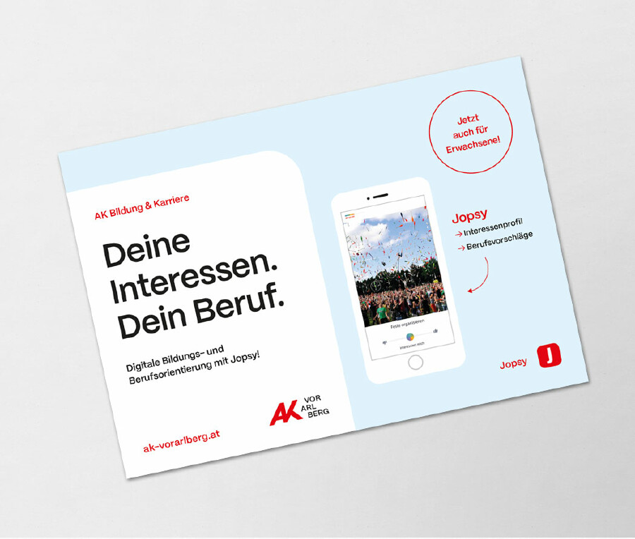 Jopsy - Flyer zur App