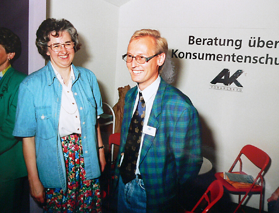 AK Vizepräsidentin Josefine Winkler mit Rainer Keckeis